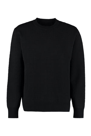 Long sleeve crew-neck sweater-0